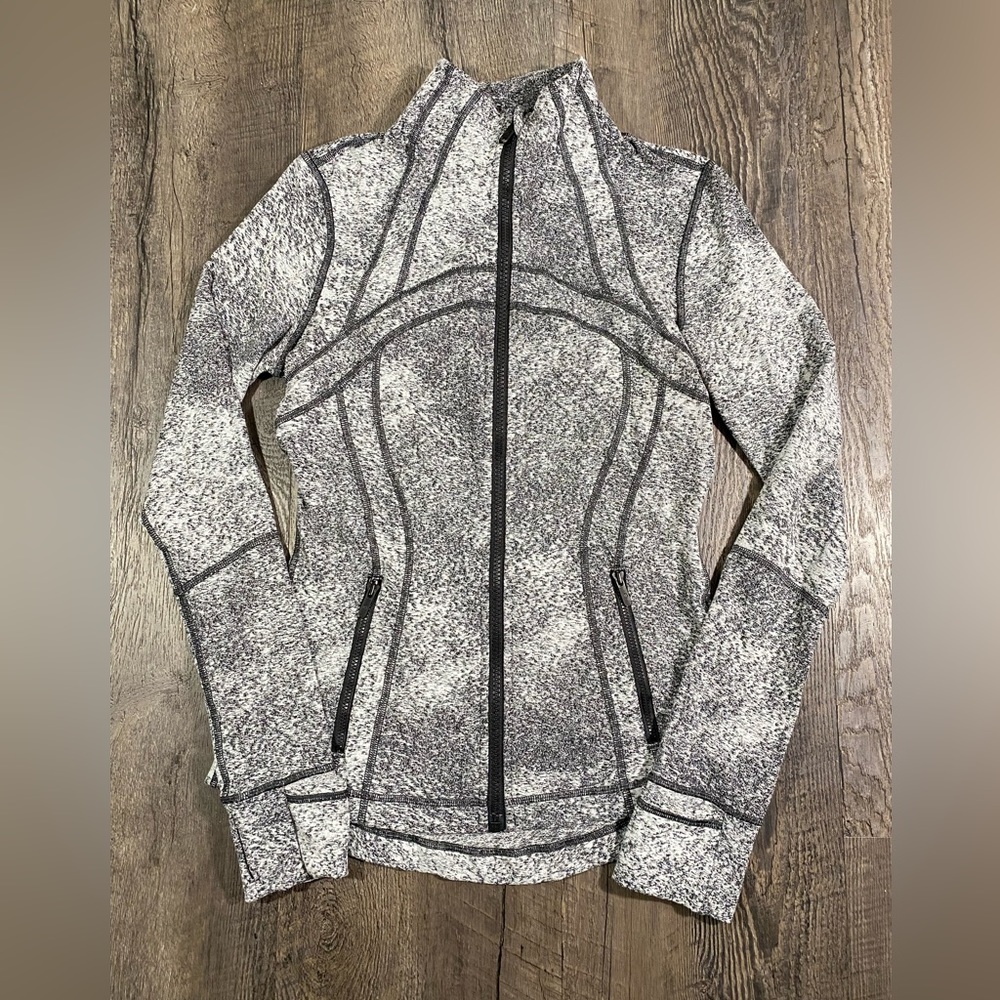 lululemon athletica Women's Gray Marled Full-Zip Jacket